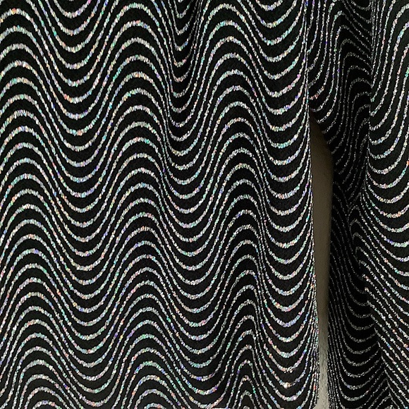 VINTAGE Glitter Evening Jacket Black Cocktail Blazer Whimsigoth Fairy Grunge 16W - Picture 5 of 8